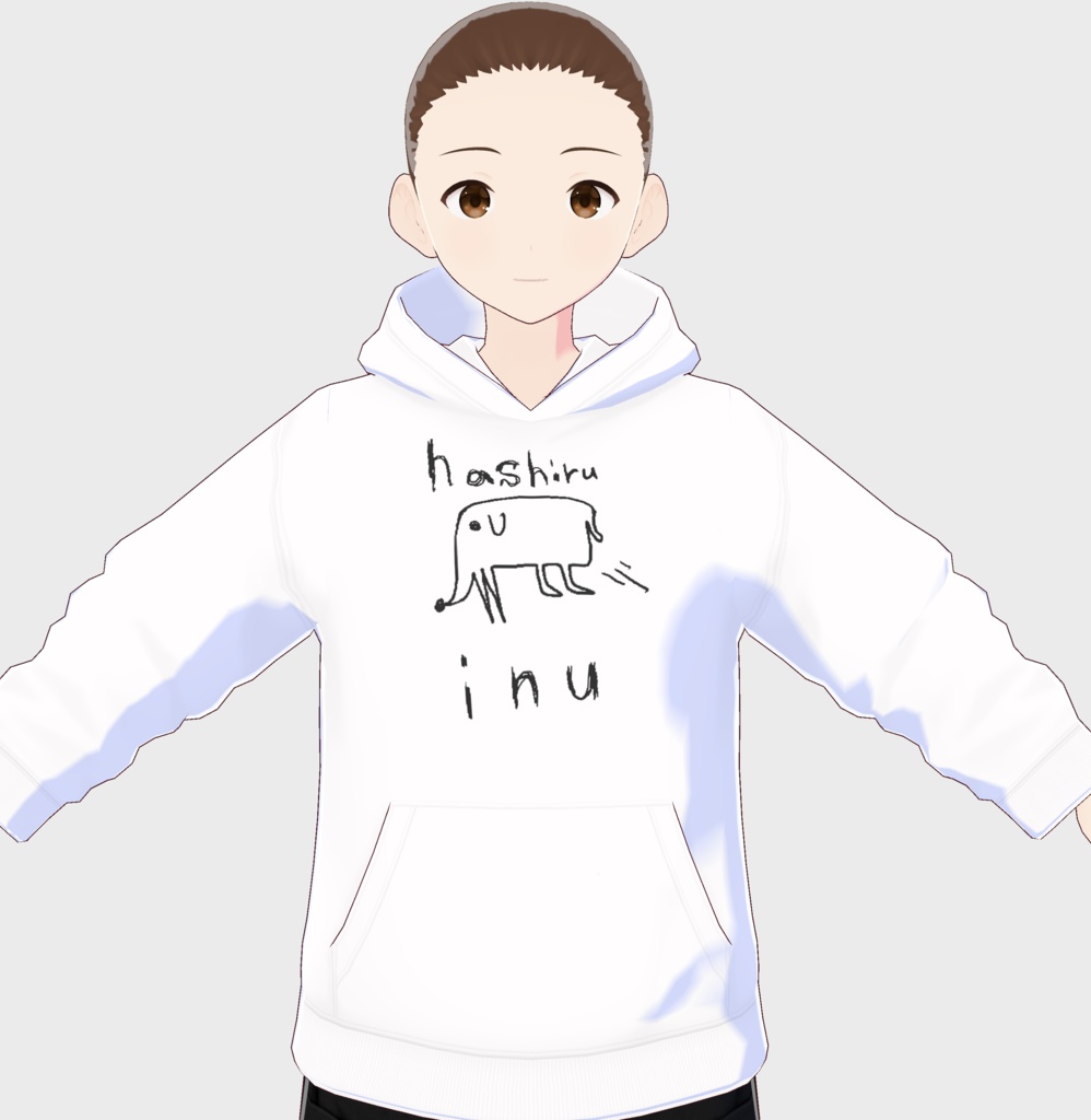 【無料】inuパーカー 全10種類セット ネタ 男女兼用【Vroid】