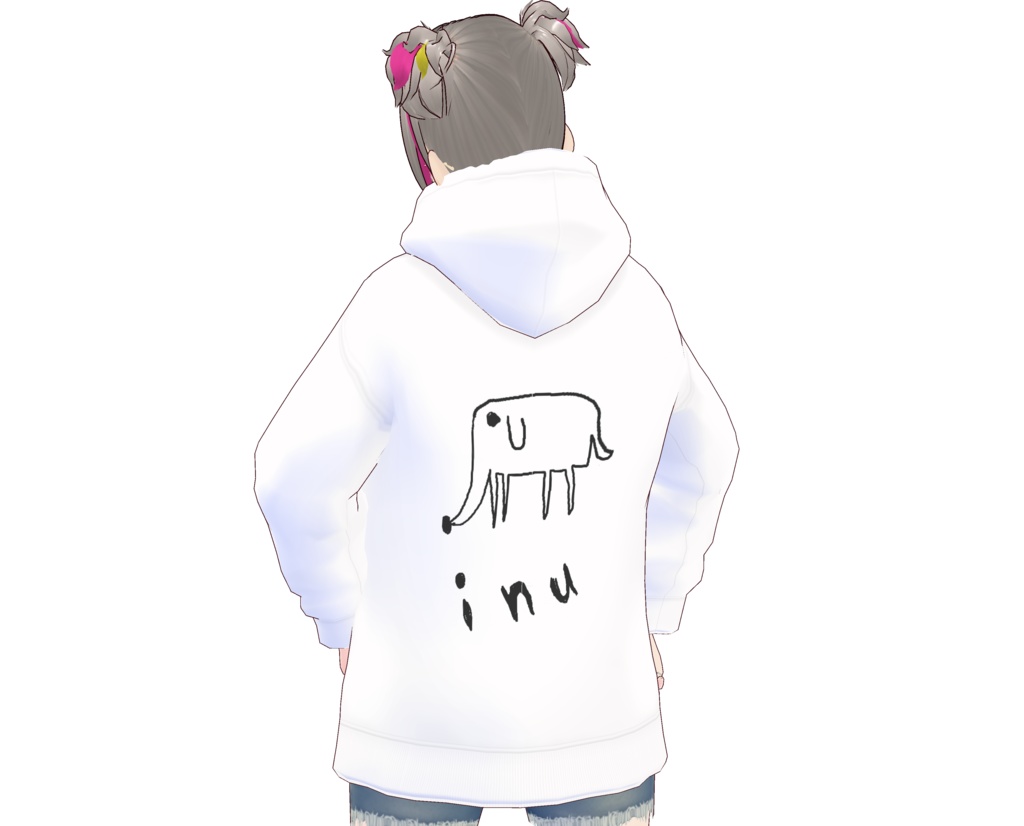 【3Dモデル】NEOKET cluster 対応 inuパーカー【VRM】