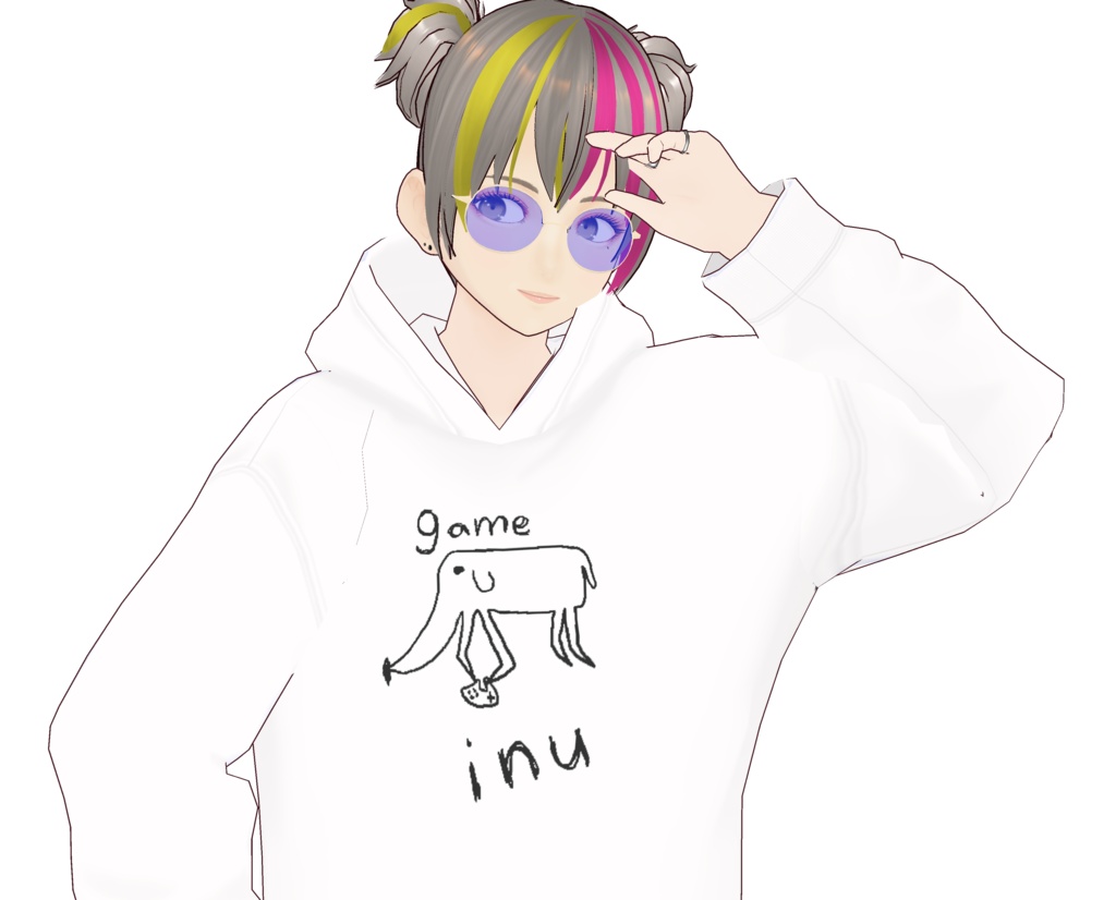 【3Dモデル】NEOKET cluster 対応 inuパーカー【VRM】