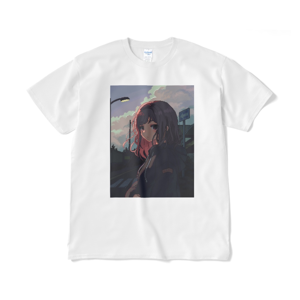夕暮れガールTシャツ