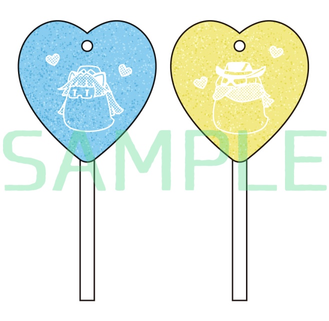 言い張る白サリキャンディキーホルダーセット