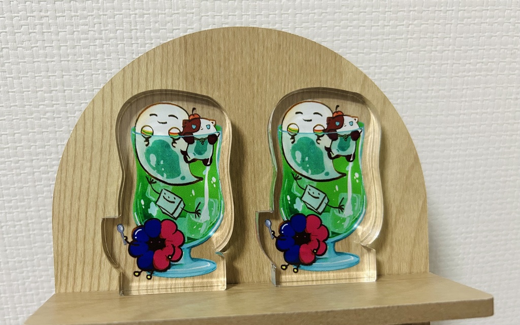 せめよん　ソーダ風アクリルブロック【おまけ付き】