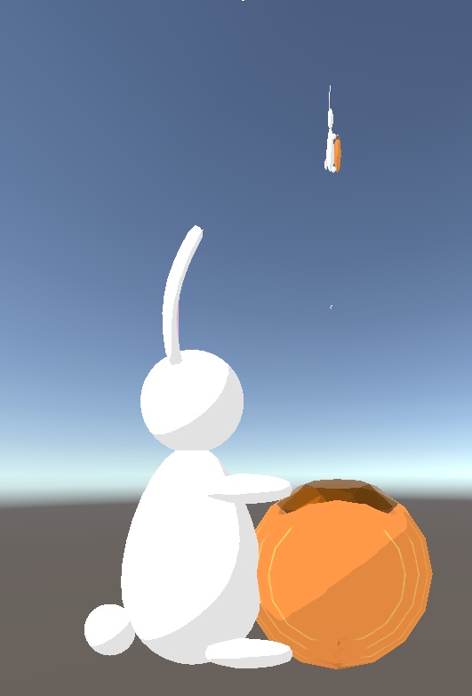 ウサギと人参の飾り