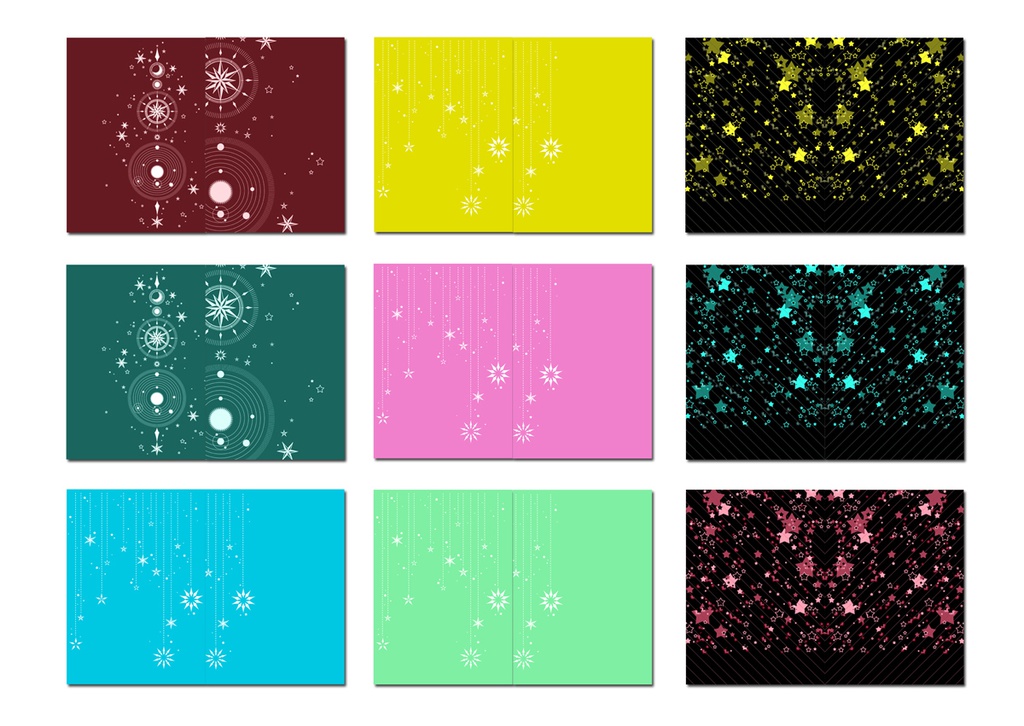 表紙用背景素材 星02