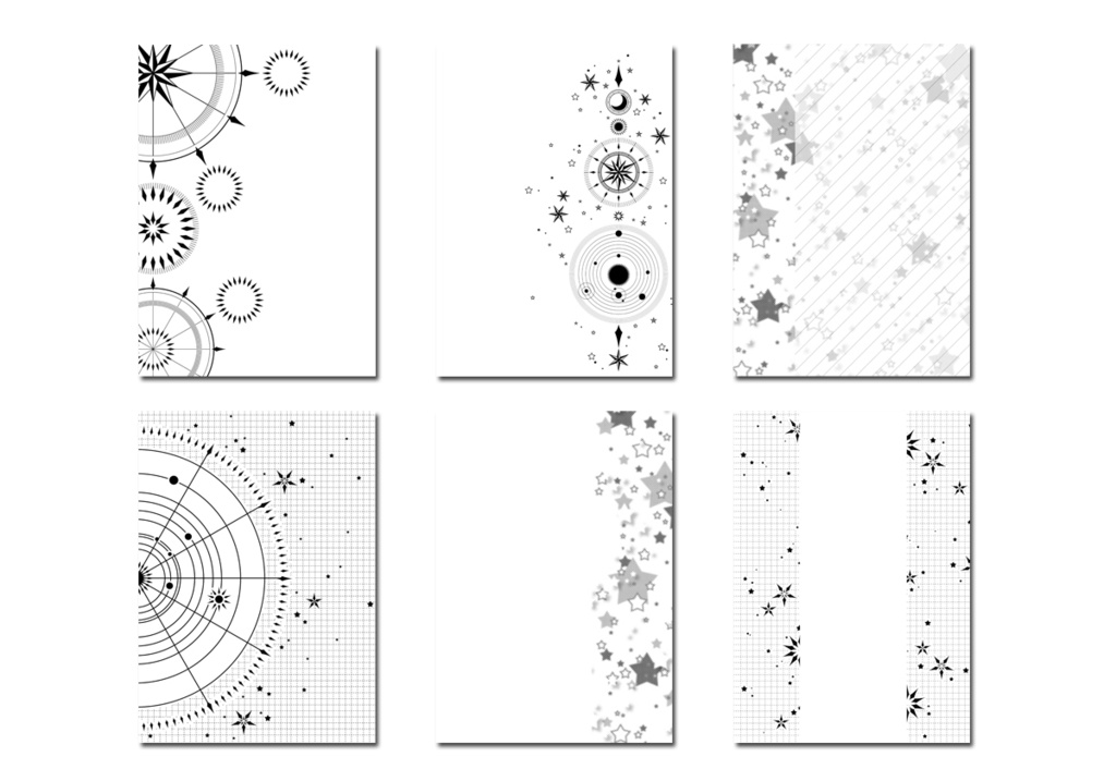 表紙用背景素材 星02