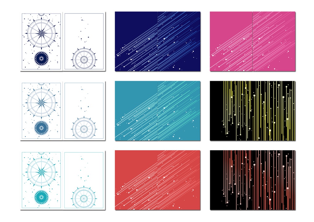 表紙用背景素材 星02