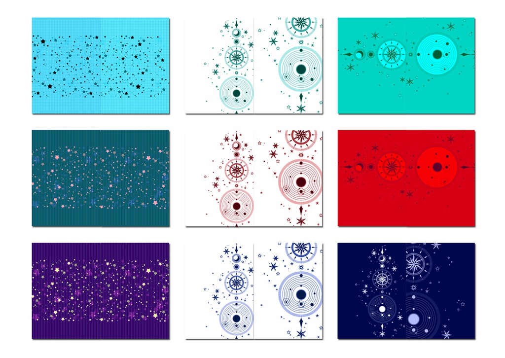 表紙用背景素材 星02