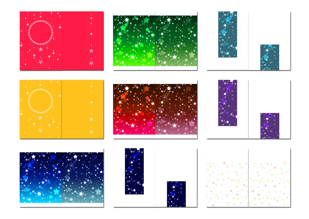 表紙用背景素材 星02