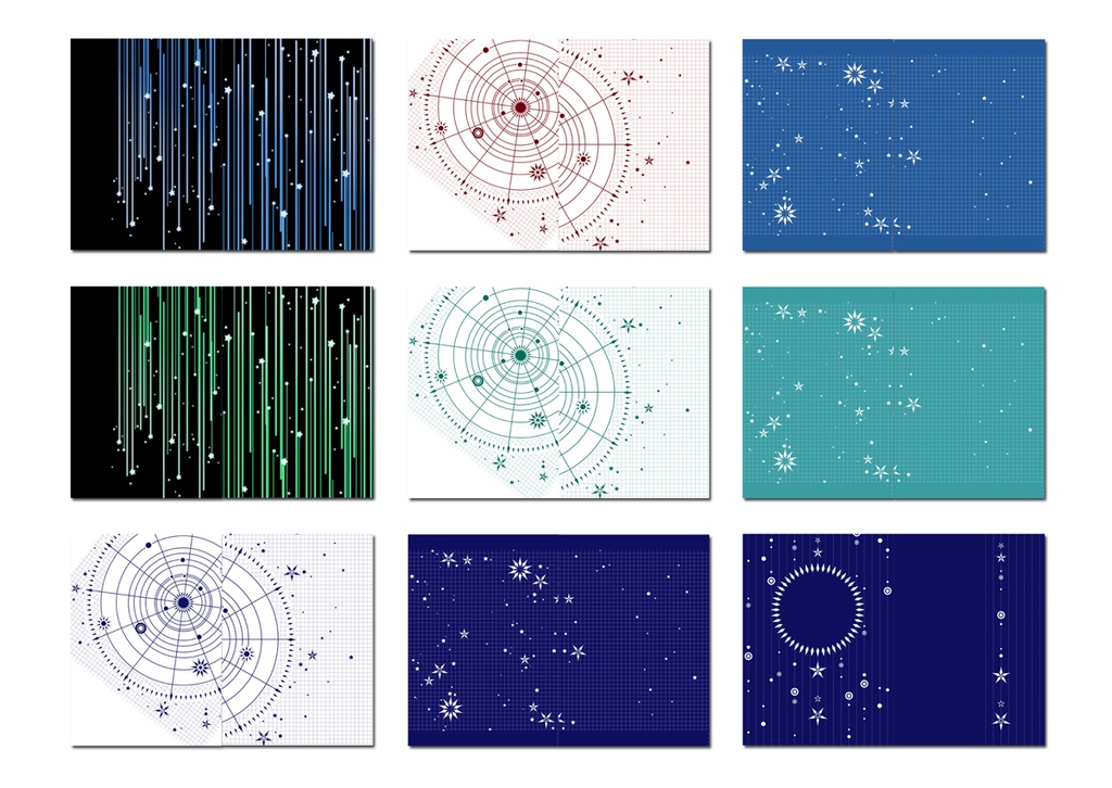 表紙用背景素材 星02