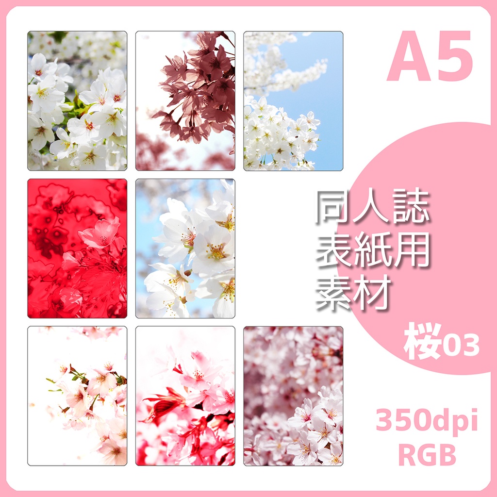 表紙用背景素材 桜03