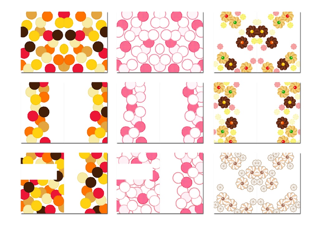 表紙用背景素材 お菓子