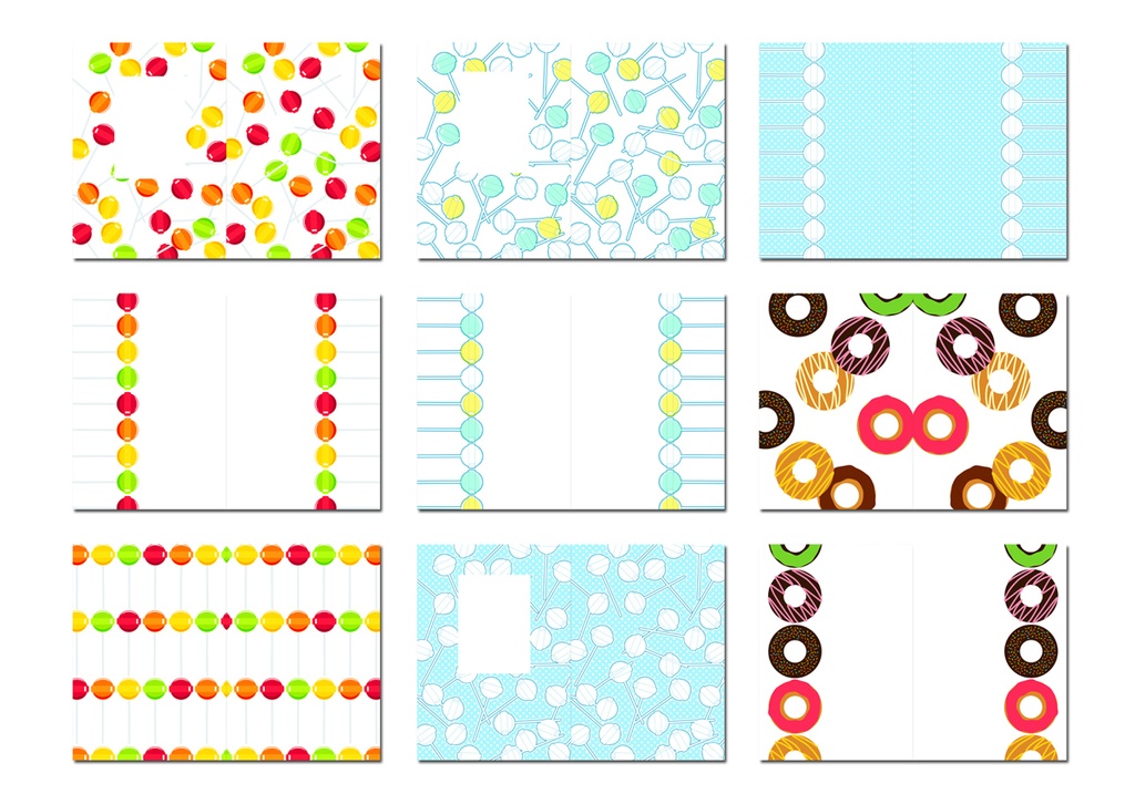 表紙用背景素材 お菓子