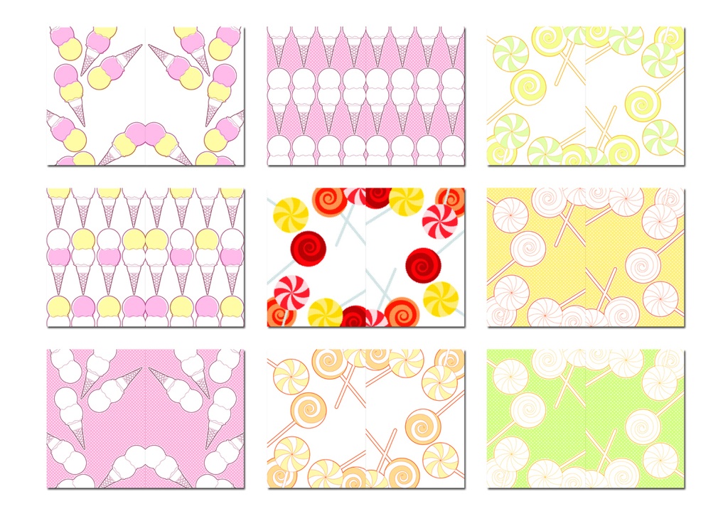 表紙用背景素材 お菓子