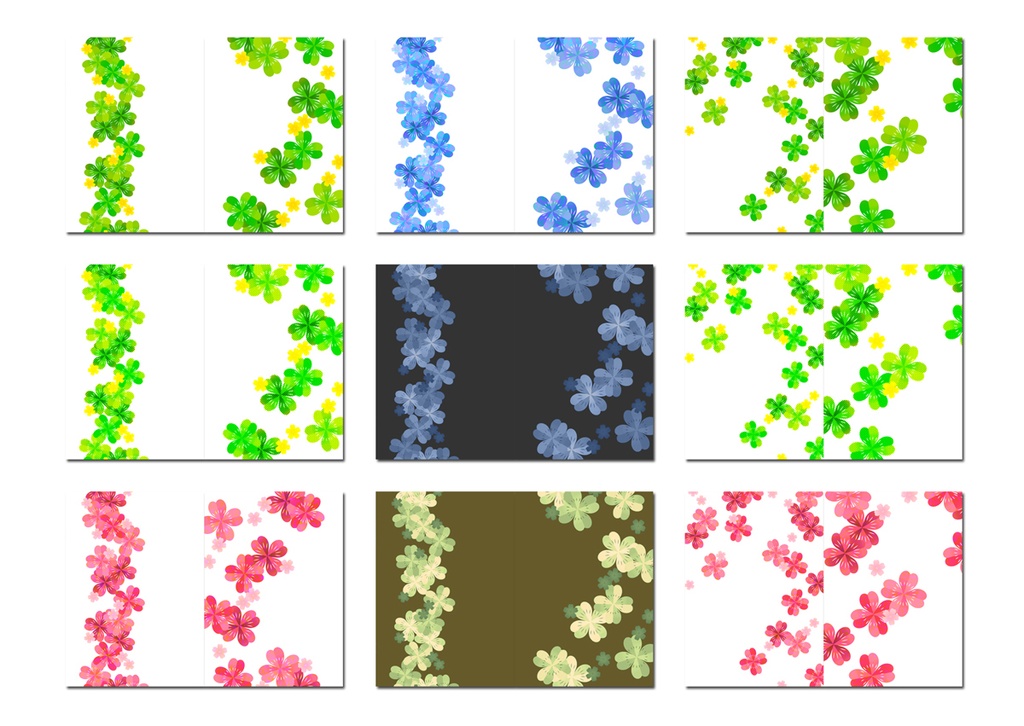 表紙用背景素材 クローバー