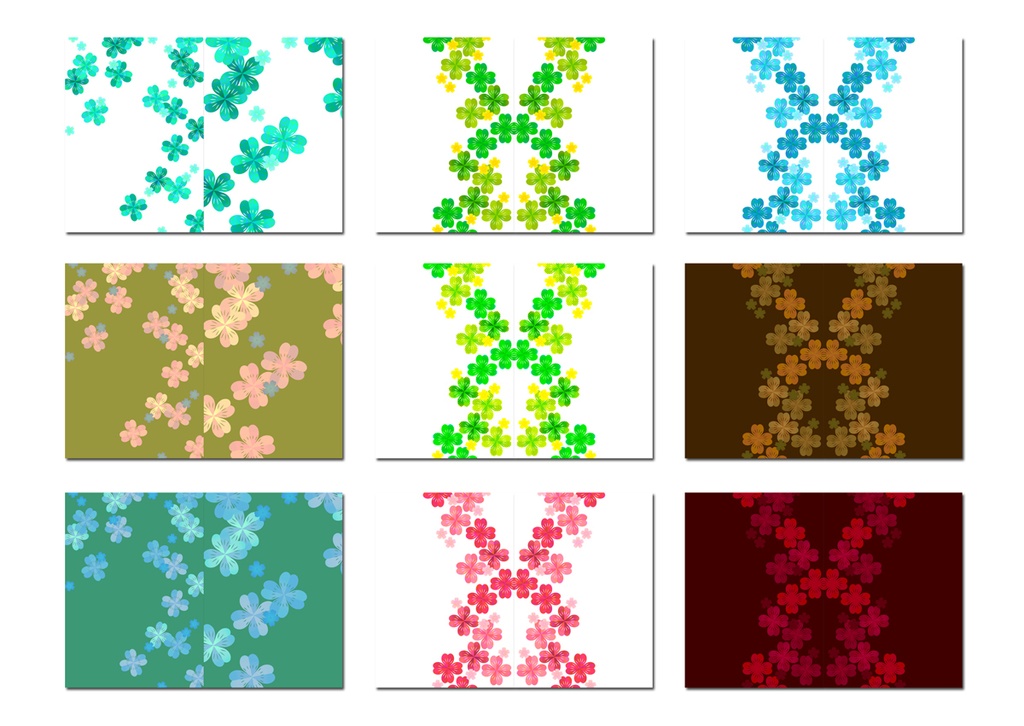 表紙用背景素材 クローバー