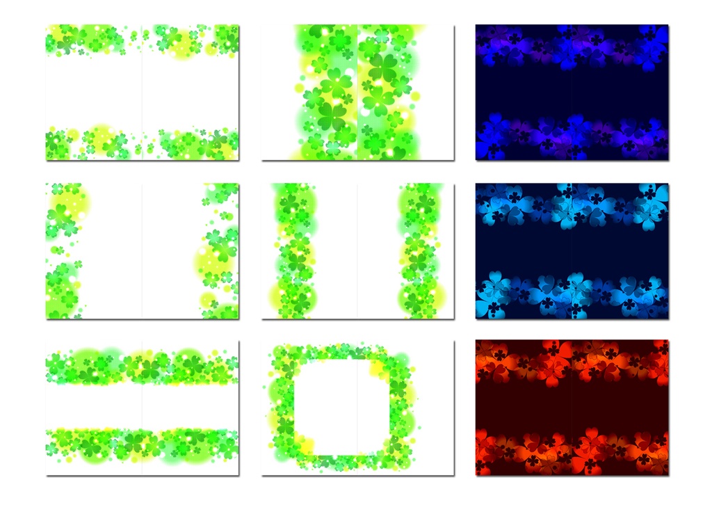 表紙用背景素材 クローバー