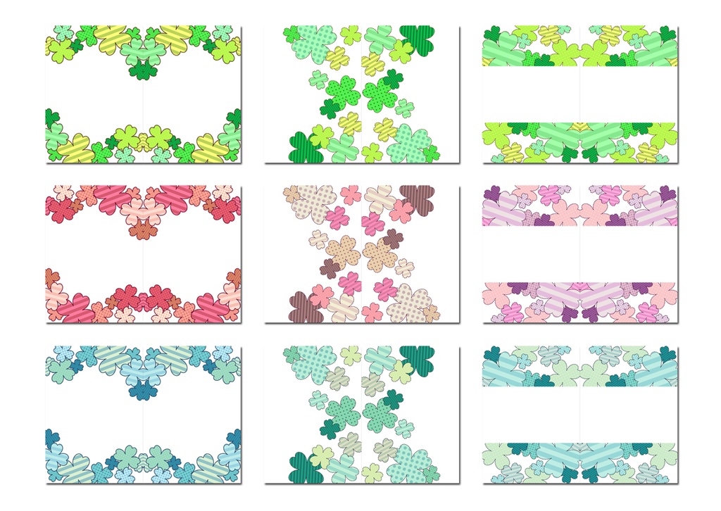 表紙用背景素材 クローバー