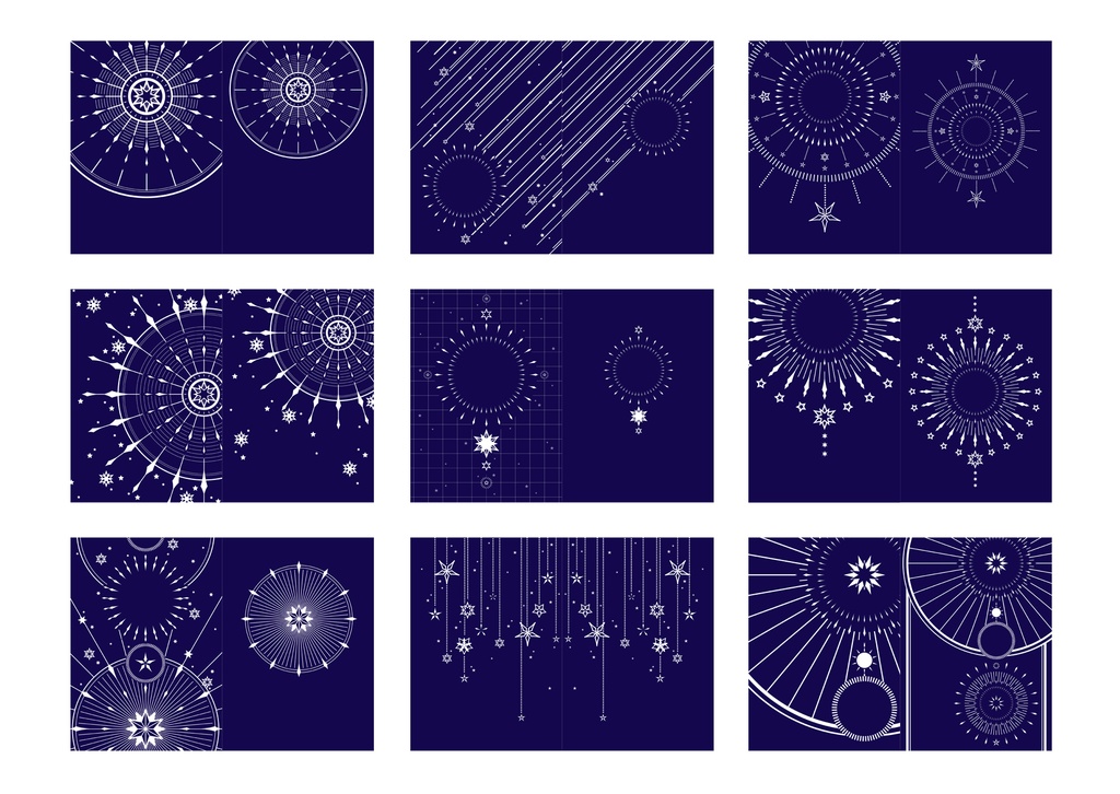 表紙用背景素材 星03