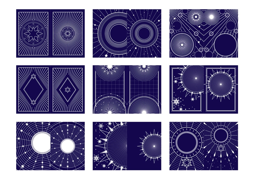 表紙用背景素材 星03