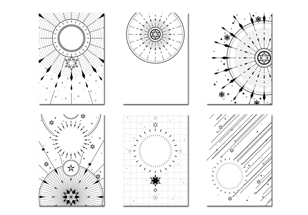 表紙用背景素材 星03