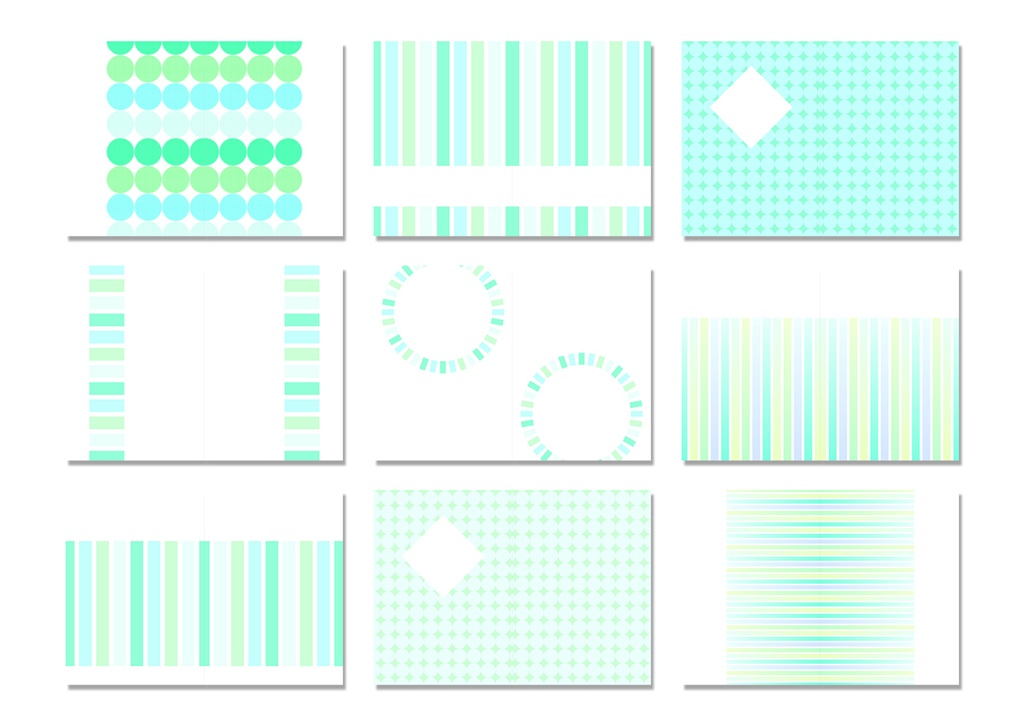 表紙用背景素材 青緑のパターン