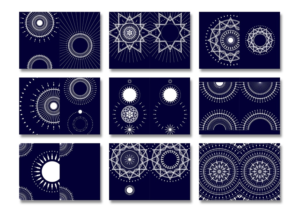 表紙用背景素材 星04