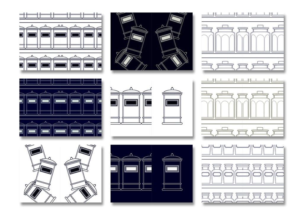 表紙用背景素材 レトロ薬瓶