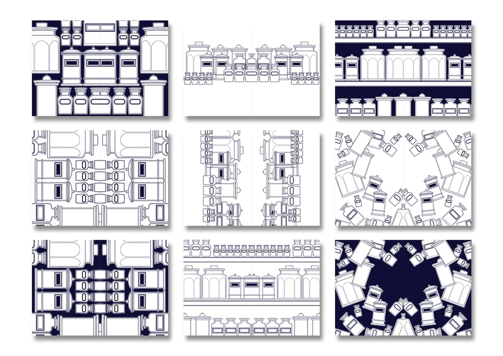 表紙用背景素材 レトロ薬瓶