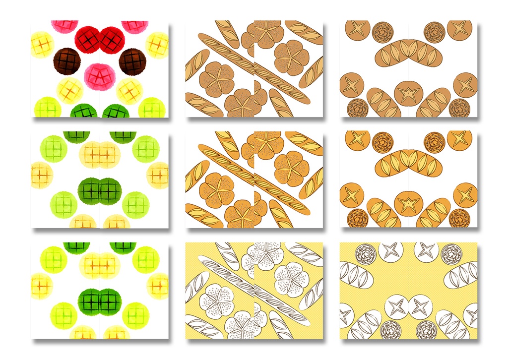表紙用背景素材 パン