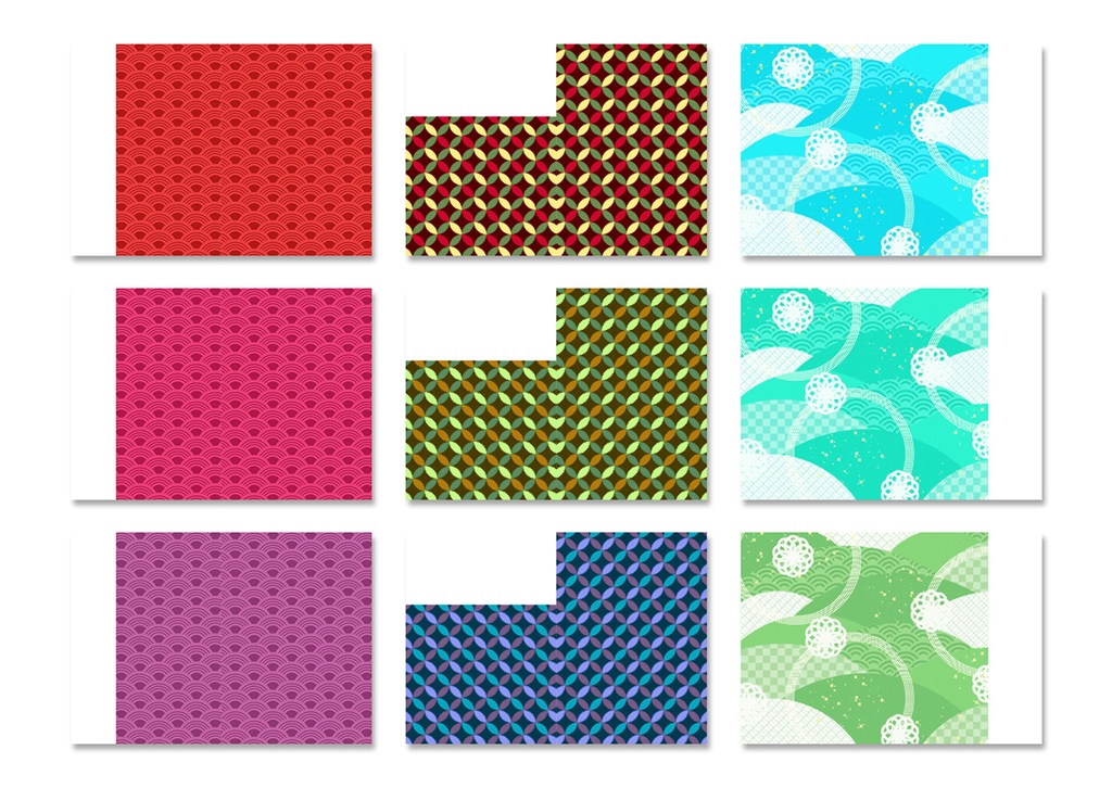 表紙用背景素材 和柄