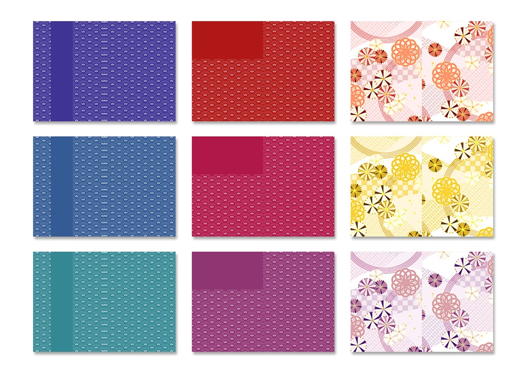 表紙用背景素材 和柄