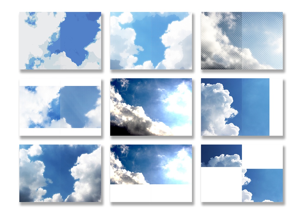 表紙用背景素材 空03