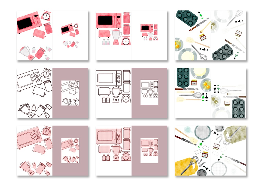 同人誌表紙用素材 キッチン