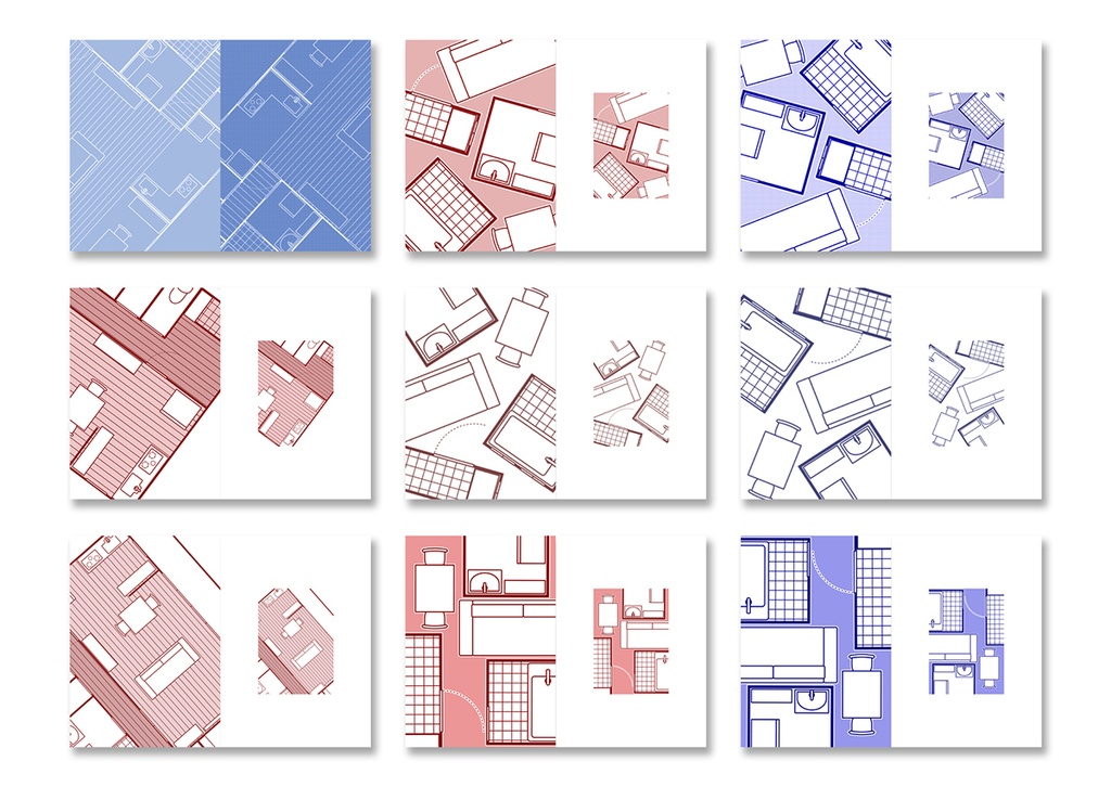 同人誌表紙用素材 間取図