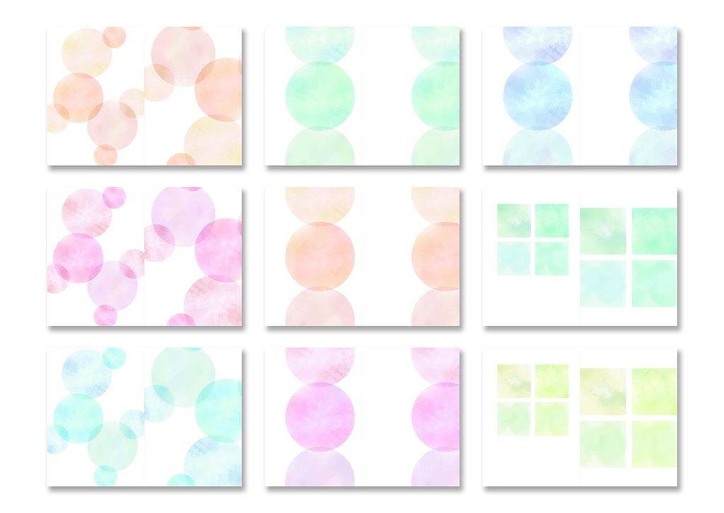 同人誌表紙用素材 滲んだ色