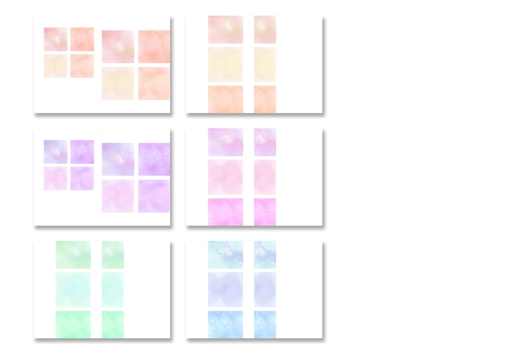 同人誌表紙用素材 滲んだ色