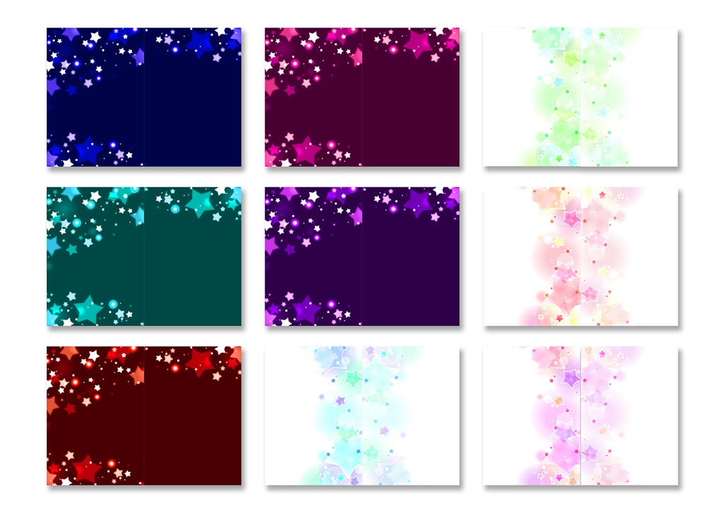 同人誌表紙用素材 星05