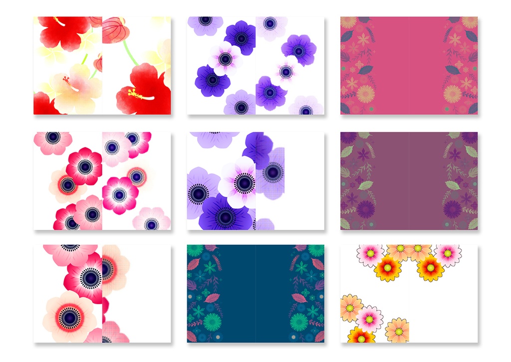 同人誌表紙用素材 花02