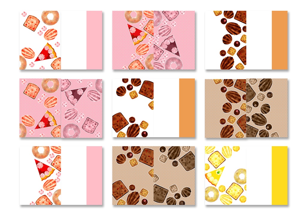 同人誌用表紙素材 洋菓子