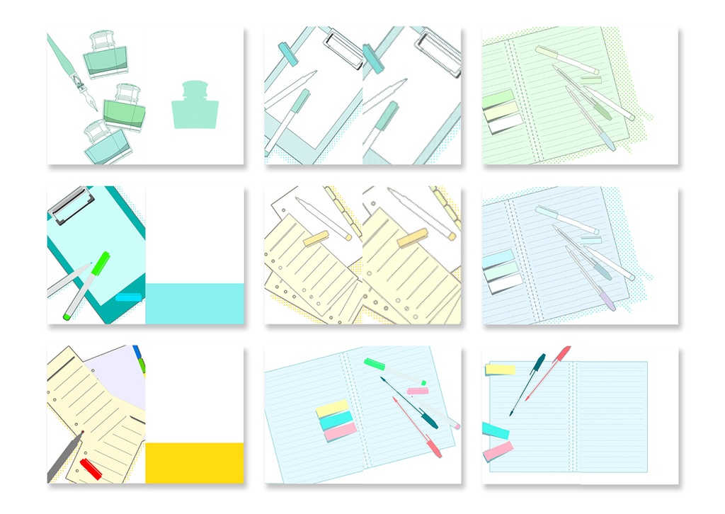 同人誌表紙用素材 文具