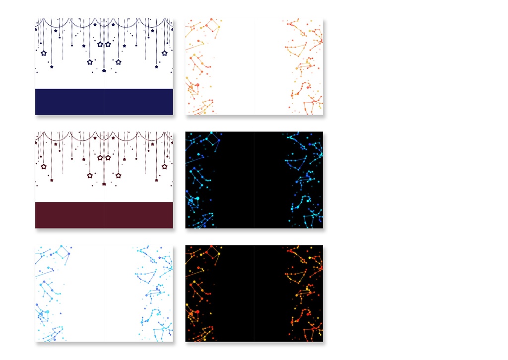 同人誌表紙用素材 星06