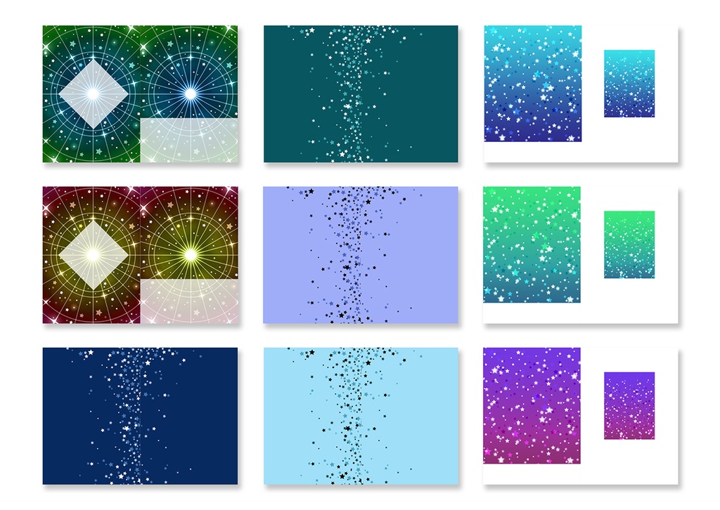 同人誌表紙用素材 星06