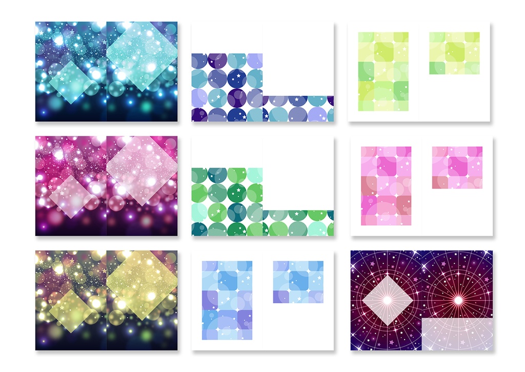 同人誌表紙用素材 星06