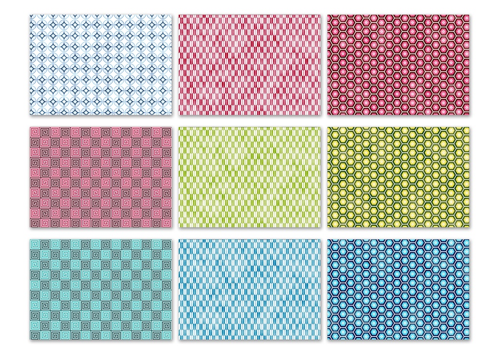 同人誌背景素材集 水彩風和柄01