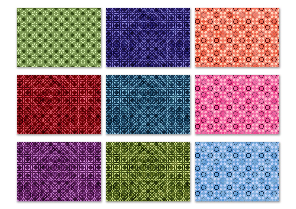 同人誌背景素材集 水彩和柄02