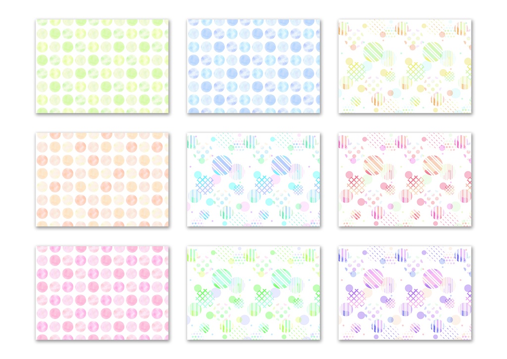 同人誌背景素材集 ドットパターン01