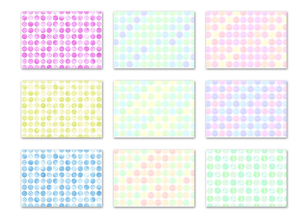 同人誌背景素材集 ドットパターン01