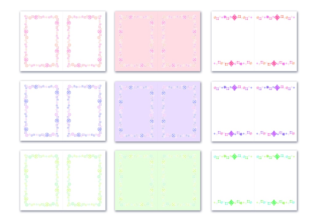 同人誌表紙用素材 花もよう