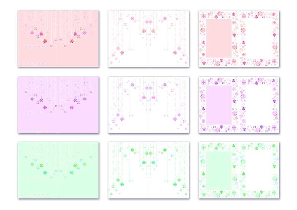 同人誌表紙用素材 花もよう