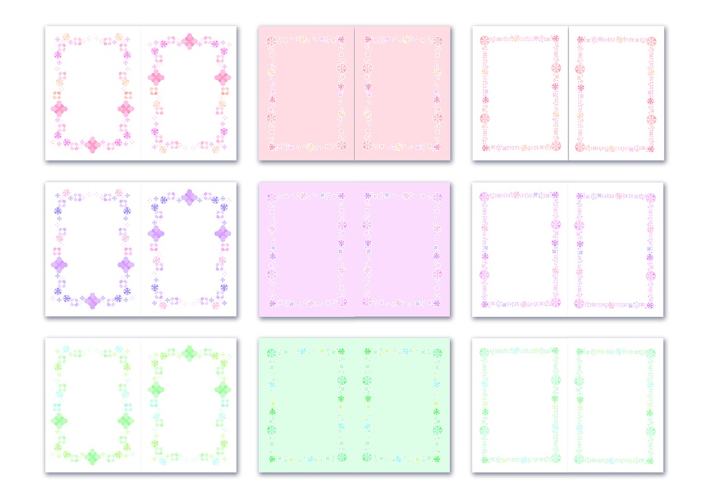 同人誌表紙用素材 花もよう